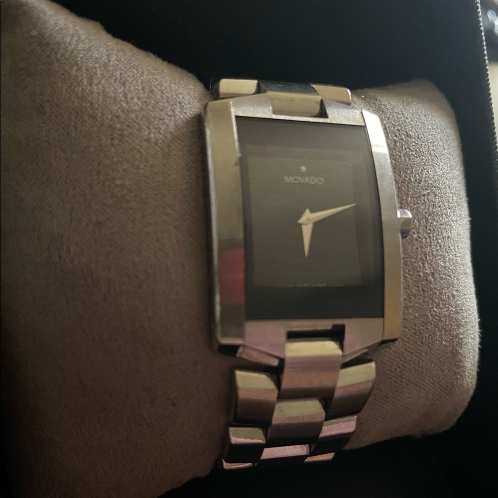 Movado Mens Stainless Steel Watch